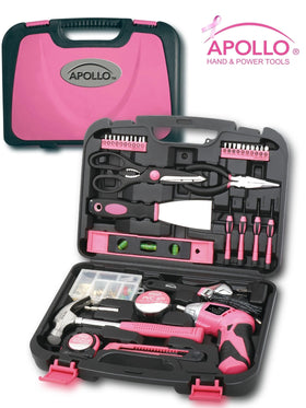 Apollo Tools 3.6V cordless screwdriver angled for easy reach in corners.