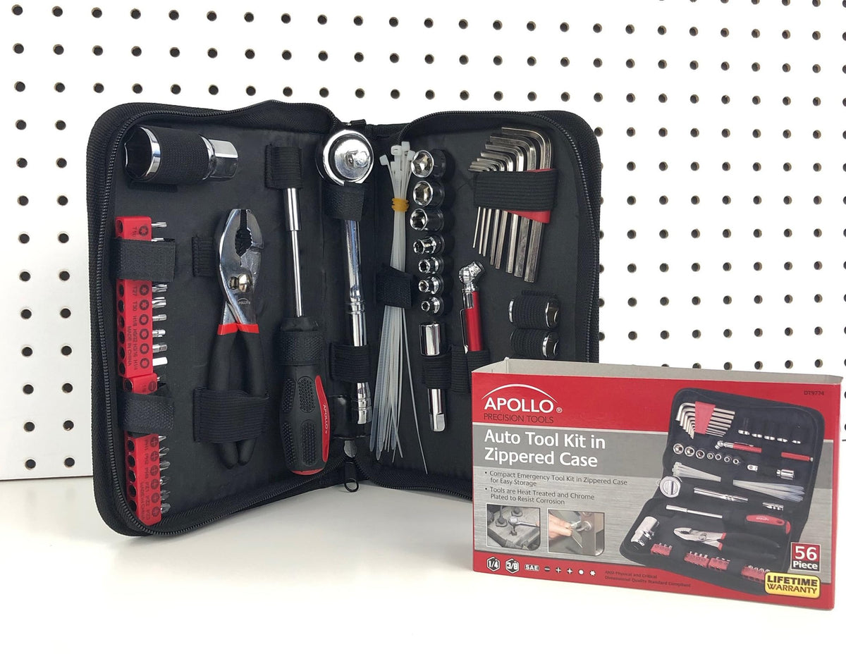Apollo Tools socket collection shown with essential on-vehicle tools