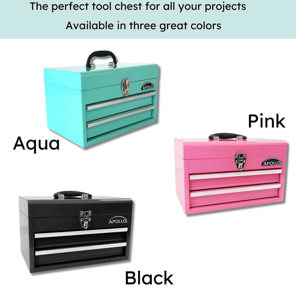 Multi-purpose tool box suitable for tools, crafts, and supplies.