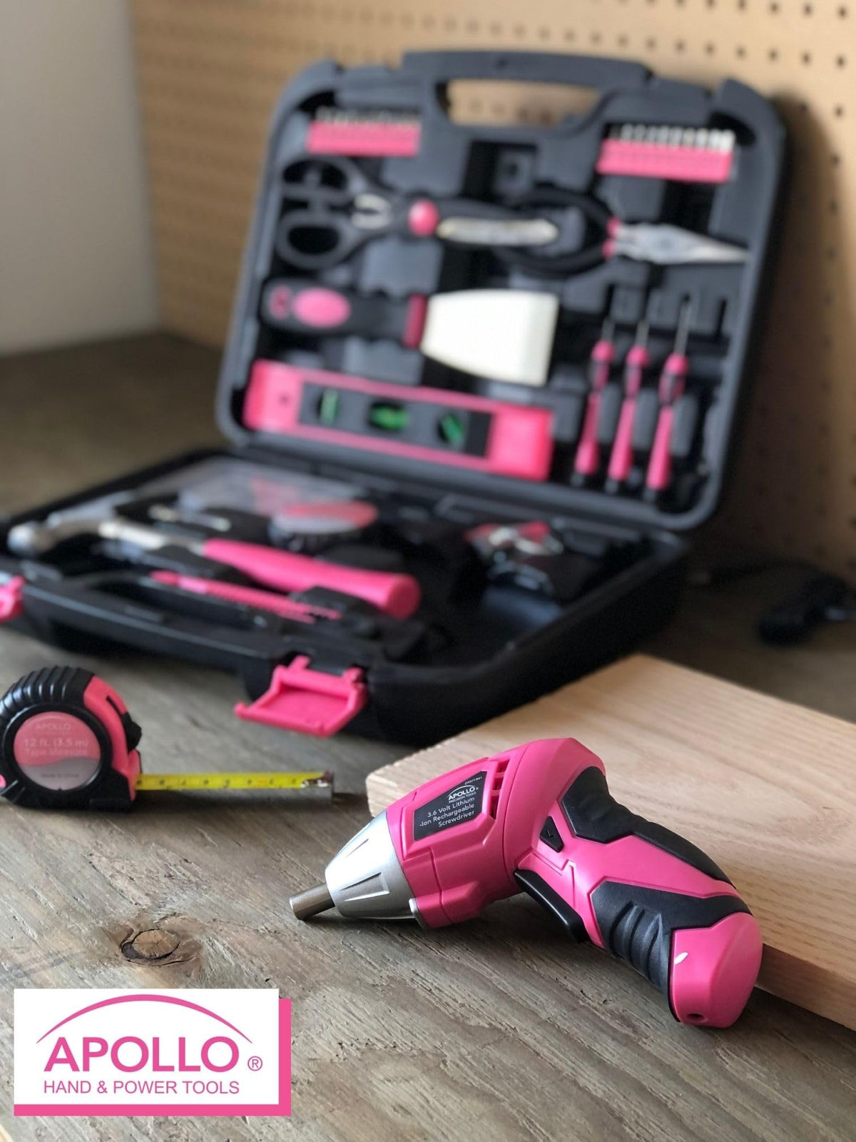 Apollo Tools pivoting screwdriver head at right angle for tight spaces.