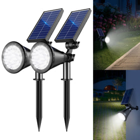 APOMAO solar lights outdoor 36 LEDs deliver bright, energy-saving pathway illumination.