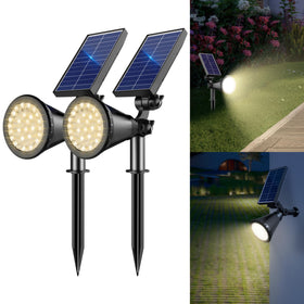 APOMAO Solar Spot Light with adjustable panel directing the beam precisely.