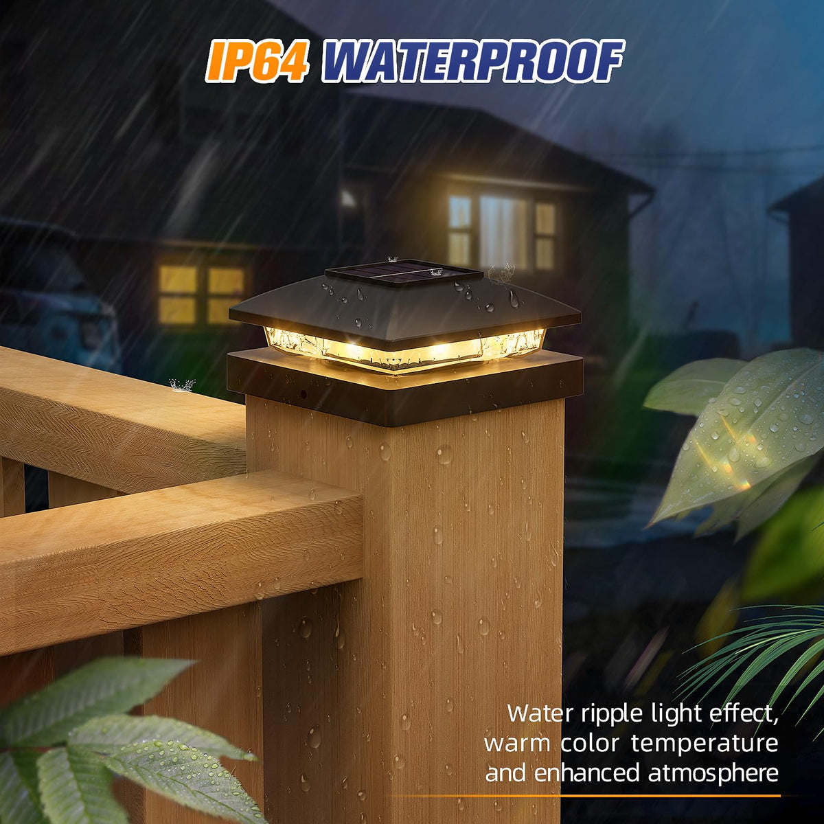 APONUO 12-pack provides complete deck and fence post lighting solution.