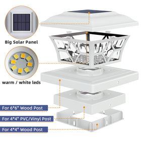 APONUO post cap lights are IP64 weatherproof for year-round use.