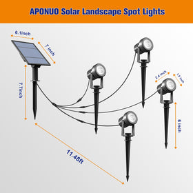 Two brightness modes: high and low for energy saving