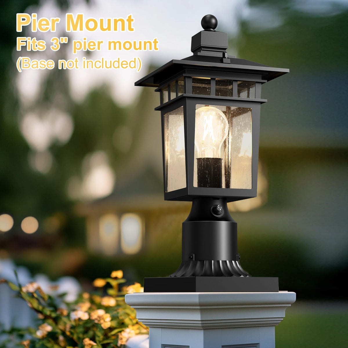 APOTO outdoor pathway light adds curb appeal along walkways and gardens.