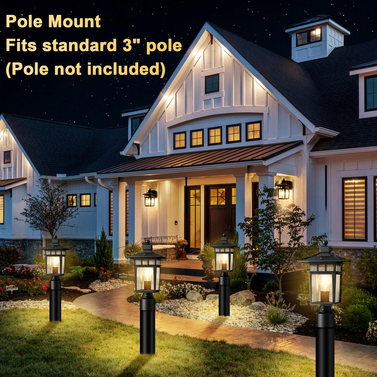 APOTO porch light ideal for entryways and decorative nighttime ambiance.