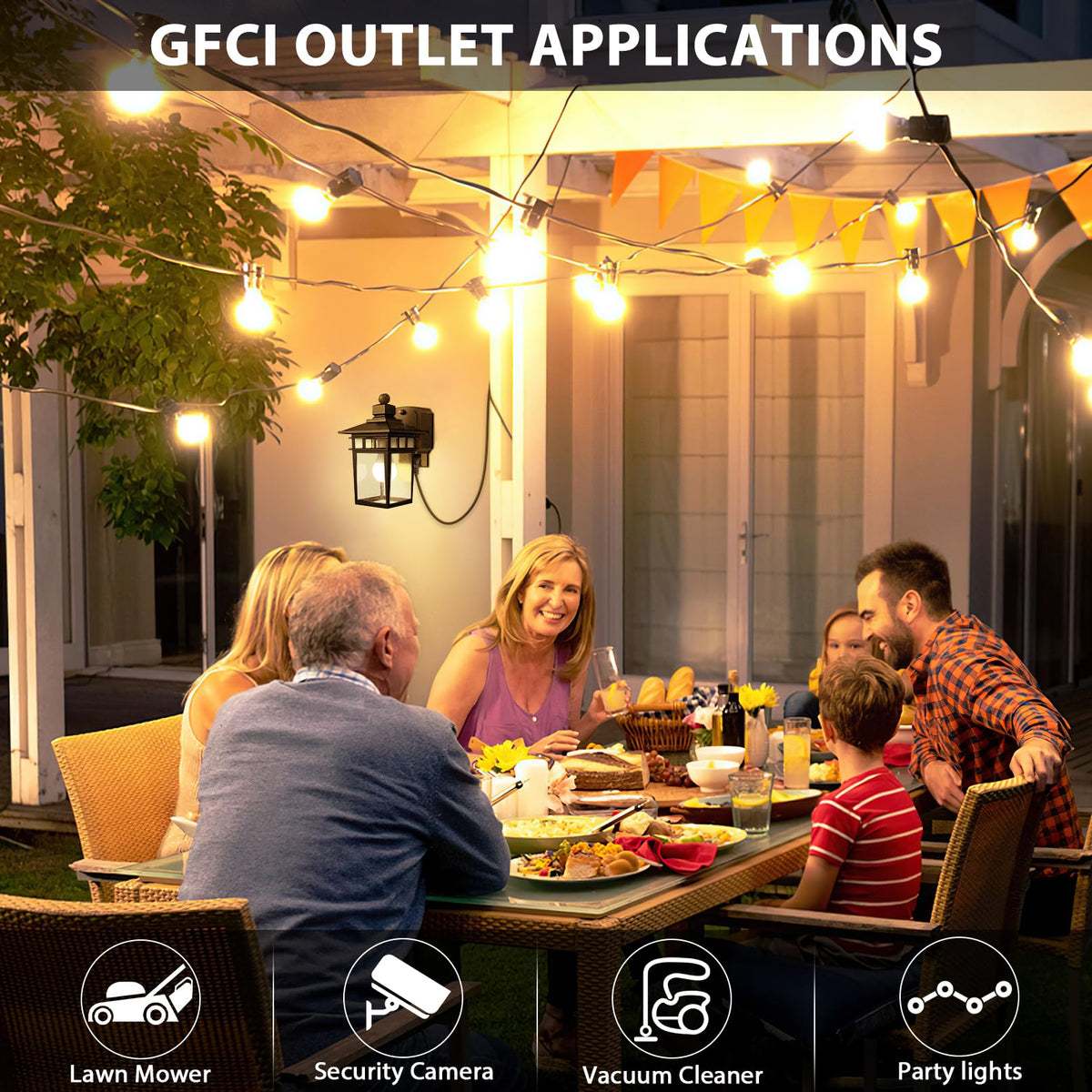 APOTO wall‑mount outdoor light designed for quick, durable installation.