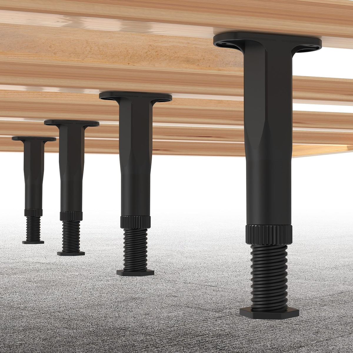 Appacare adjustable bed legs with 8.3–14.5 inch range for uneven floors.