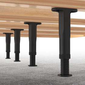 Appacare adjustable bed legs with 8.3–14.5 inch range for uneven floors.