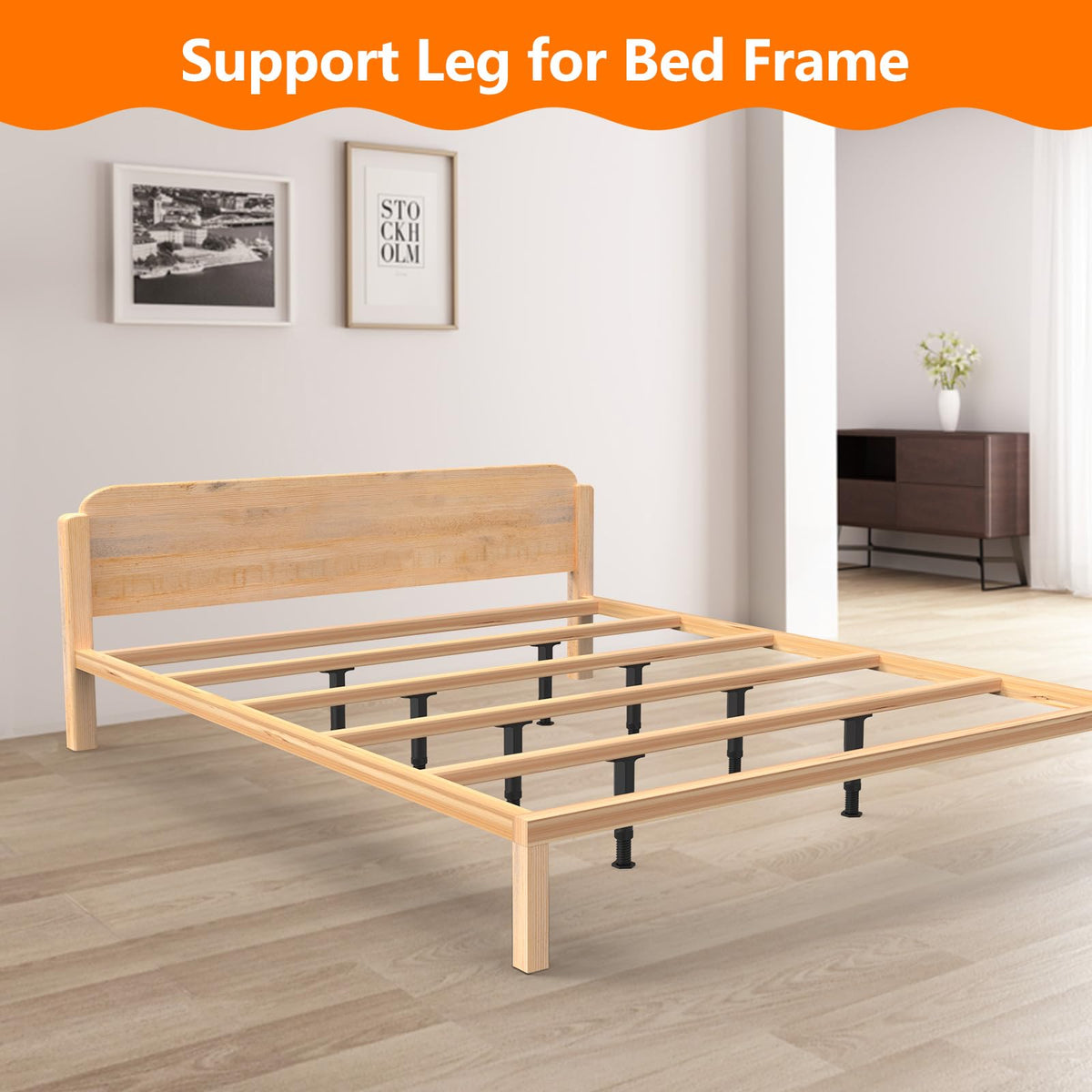 Appacare installation kit includes legs and bolts for quick setup.