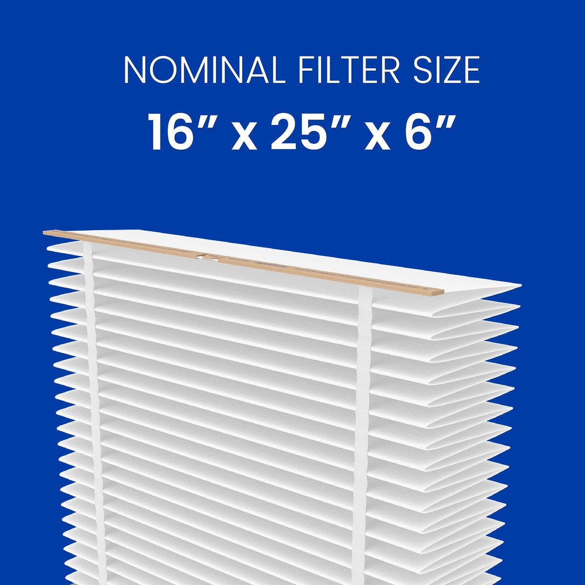 Close-up of Aprilaire 401 media showing MERV 10 filtration