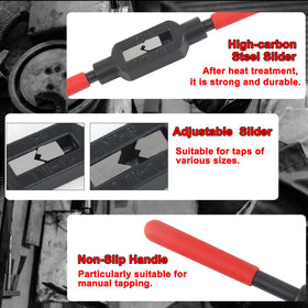 APYECKIT tap-wrench supports M1-M12 and UNC/UNF taps for versatility.