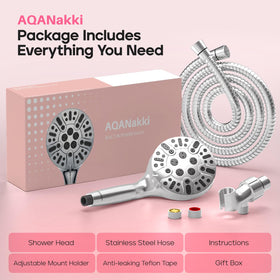 AQANakki long hose for bath and pet cleaning adds extended reach