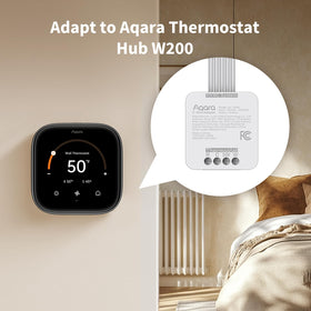 Aqara C-Wire Adapter provides constant power to thermostat without rewiring.