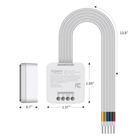 Aqara C-Wire Adapter on HVAC control board enabling constant power supply for W200.