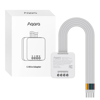 Aqara C-Wire Adapter for W200 setup ensuring reliable power for smart thermostat features.