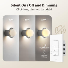 Aqara Dimmer H2 installation with wall plate for quick setup