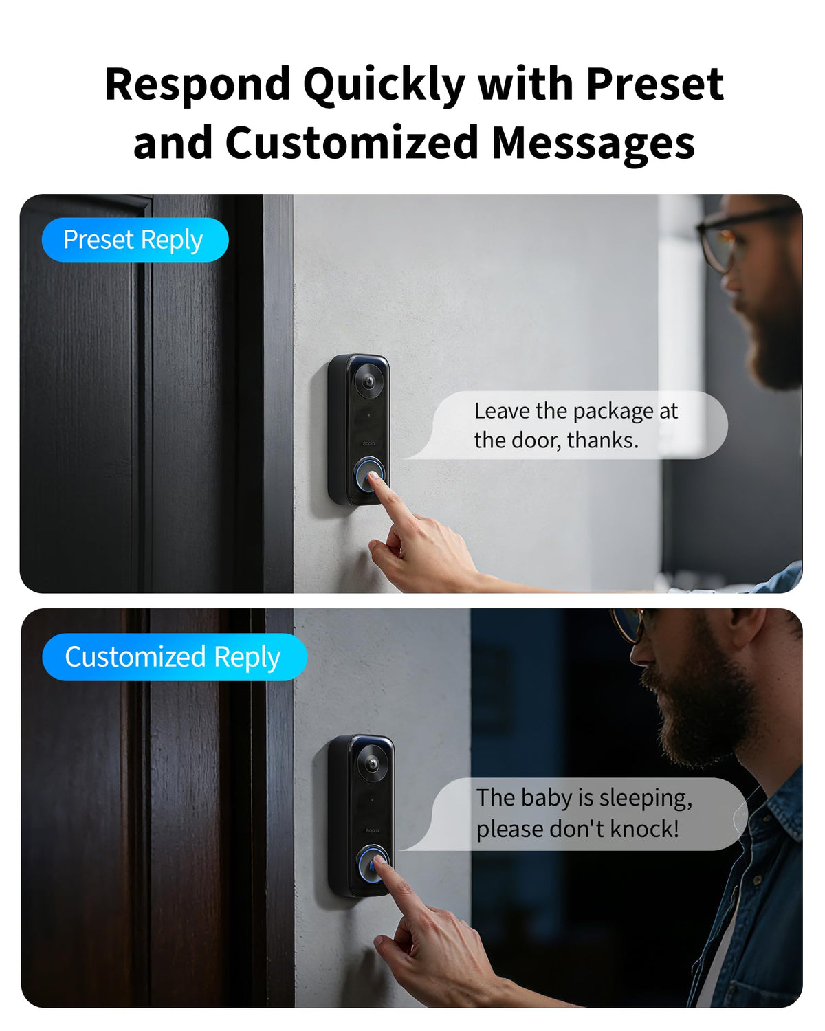 Aqara G400 AI detection example showing person recognition