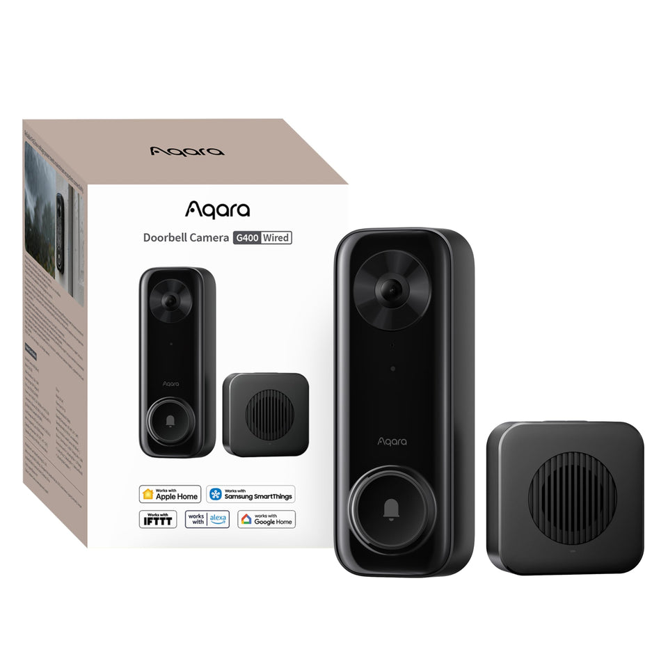Aqara G400 doorbell front view for clear visitor alerts and deliveries