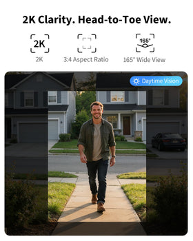 Aqara G400 doorbell night vision captures bright 2K footage in darkness