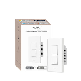 Aqara H2 switch front view showing a sleek design for modern smart homes.