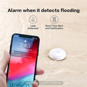 Durable IP67 housing protects the Aqara leak sensor outdoors or in moisture-prone areas.