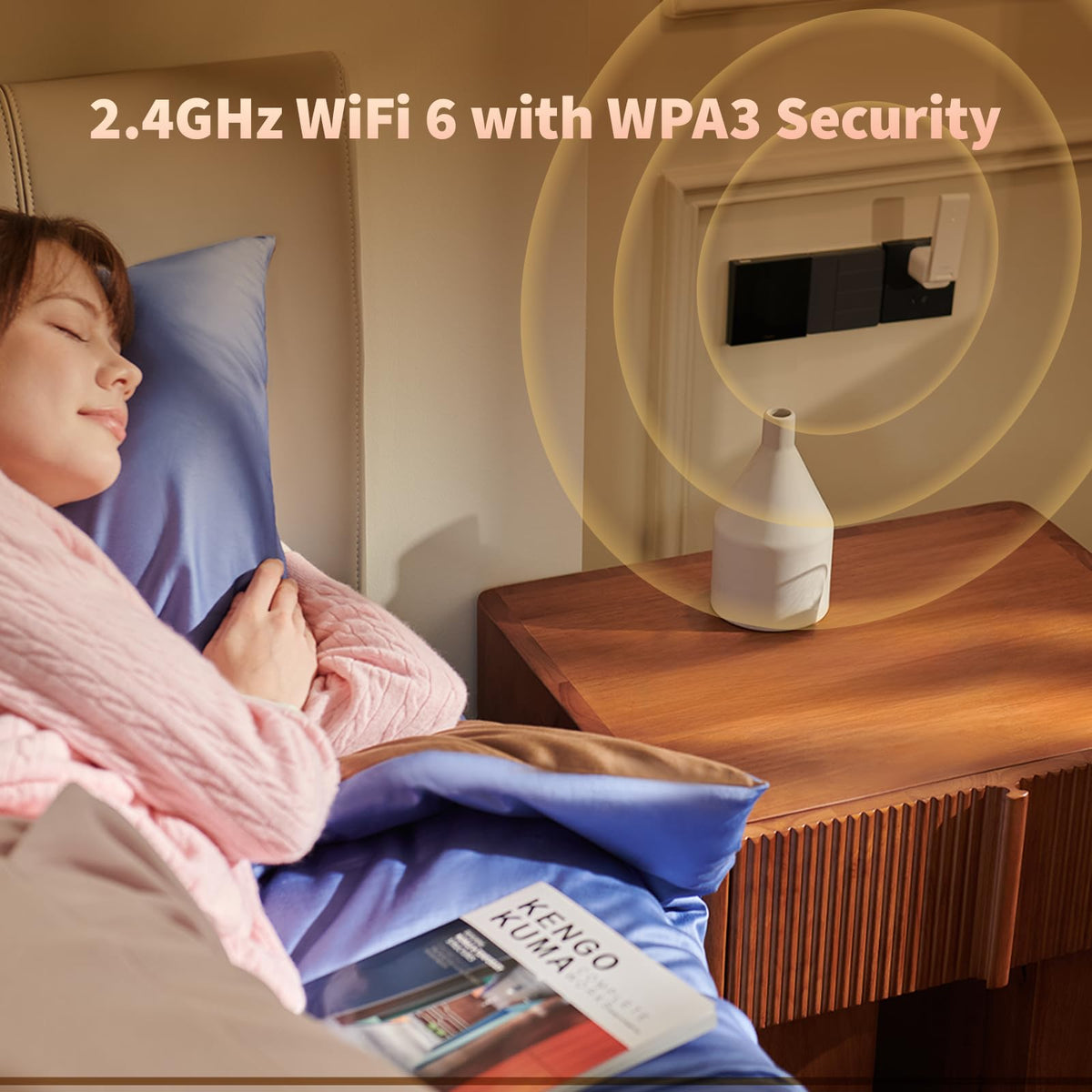 Aqara M100 in a living room setup as a reliable smart hub.