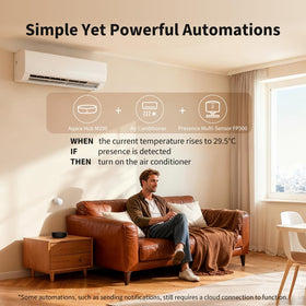 Aqara M200 PoE and Wi‑Fi setup with USB‑C backup power.