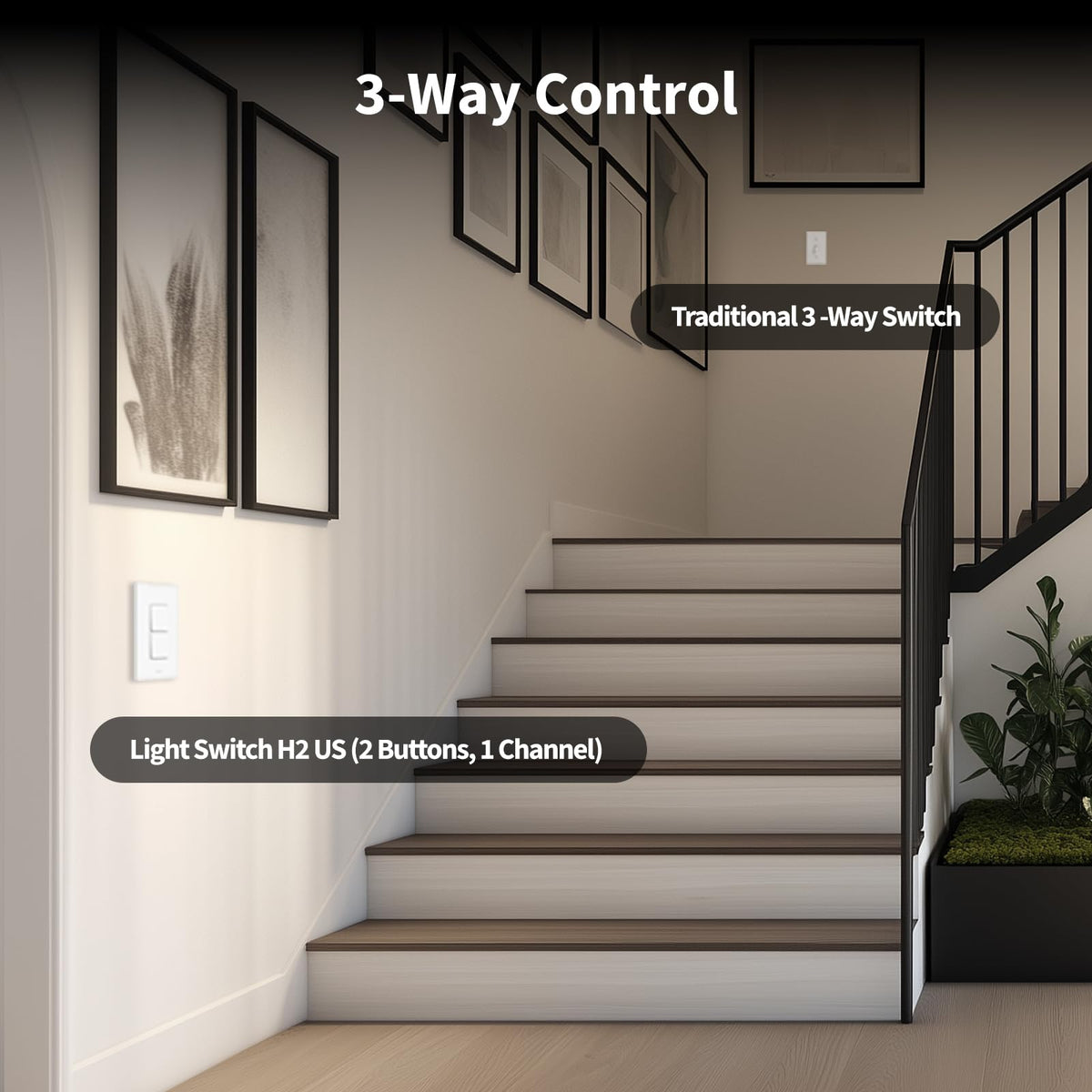 Aqara H2 back panel highlighting neutral wiring compatibility for easy installation.