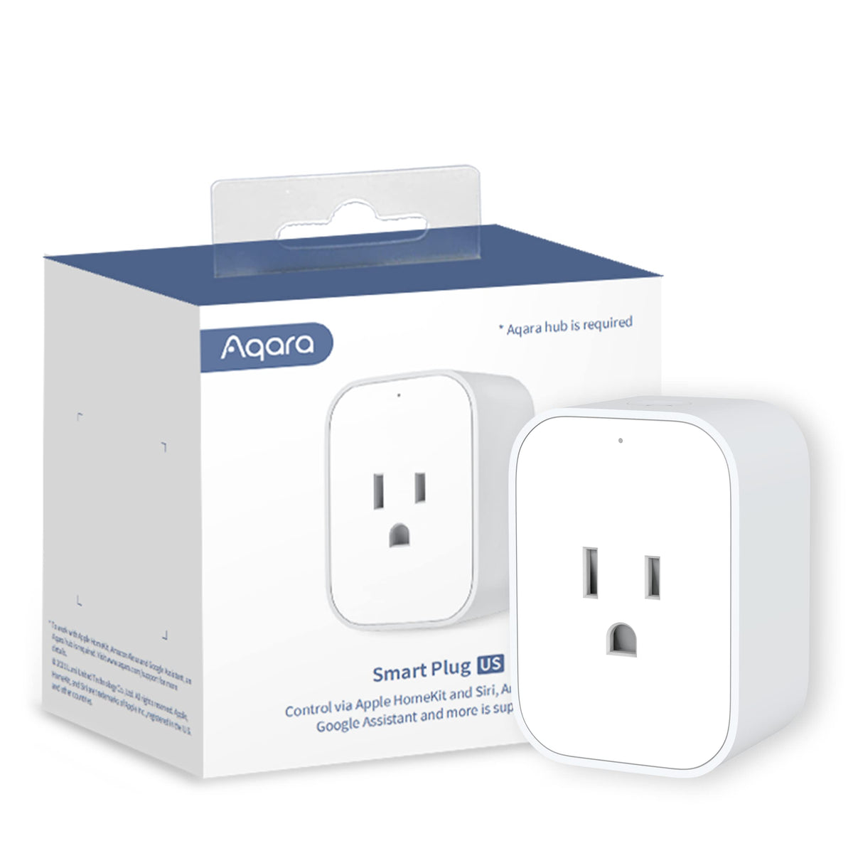 Aqara Zigbee smart plug with energy monitoring tracks power usage.