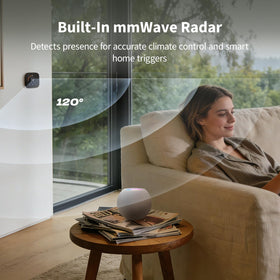 Aqara W200 at entry displaying visitor snapshots on screen for easy access.