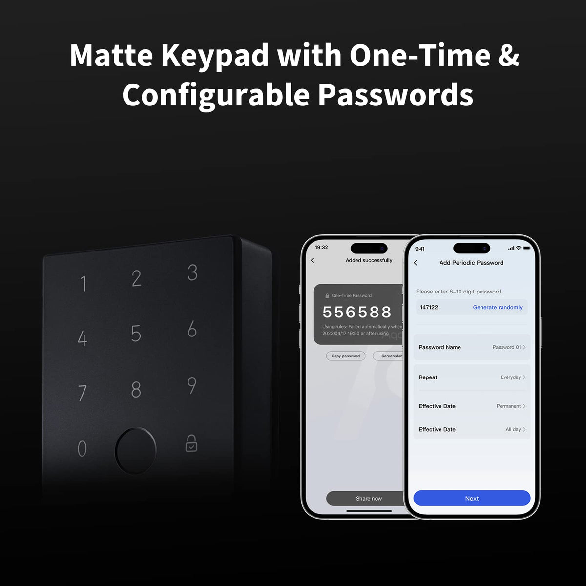 Aqara U100 with Apple Home Key support for effortless access.