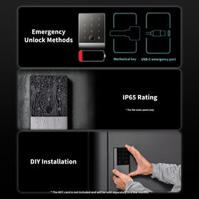 Aqara U100 installed on door demonstrating seamless integration.