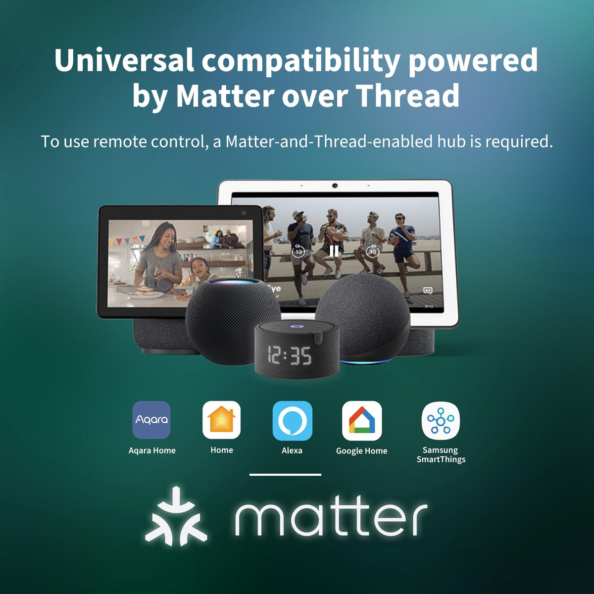 Aqara U300 with Matter over Thread for multi‑ecosystem control.
