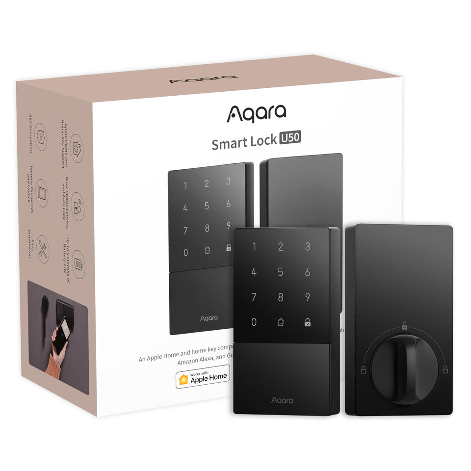 Aqara U50 front door lock secures modern entry with keyless convenience