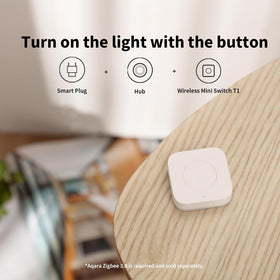 Aqara T1 mini switch used as doorbell with customizable ringtone.