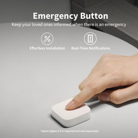 Aqara T1 emergency button triggering hub notification and alarm.