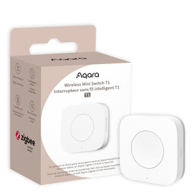 Aqara Zigbee 3.0 T1 switch on wall, convenient cordless control for smart homes.
