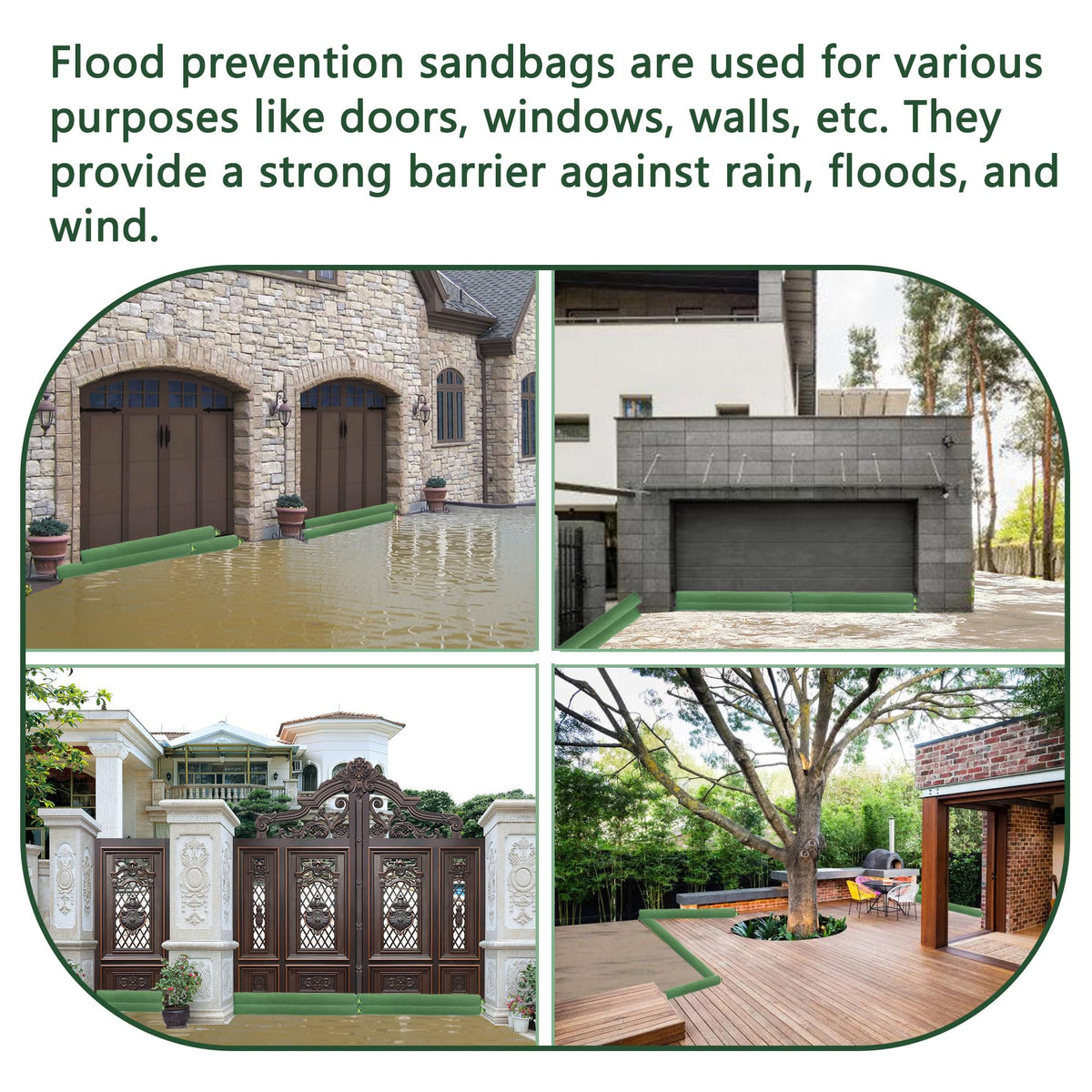 AQICHEYO reusable sandbag supports easy storage and repeated use.