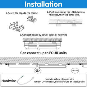 AQIQUUT shop lights illuminate garages and warehouses efficiently.