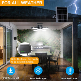 Aqonsie 120° adjustable heads for precise coverage.