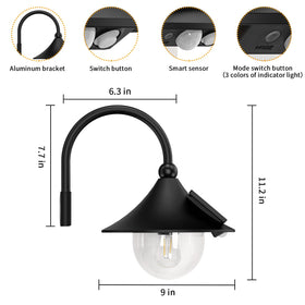 Aqonsie easy-install with included screws enables quick mounting.