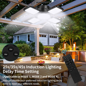 Aqonsie multi-mode motion light demonstrating motion-activated options