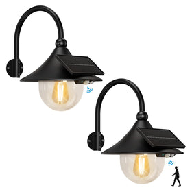 Aqonsie solar barn light showing three modes for versatile night lighting.