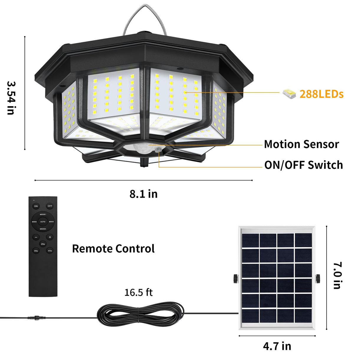 Aqonsie daylight mode offers controlled brightness during daytime activity.