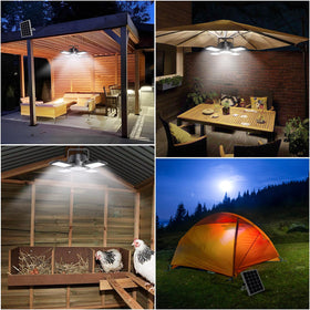 Aqonsie solar shed light offers five modes for flexible nighttime and daytime use