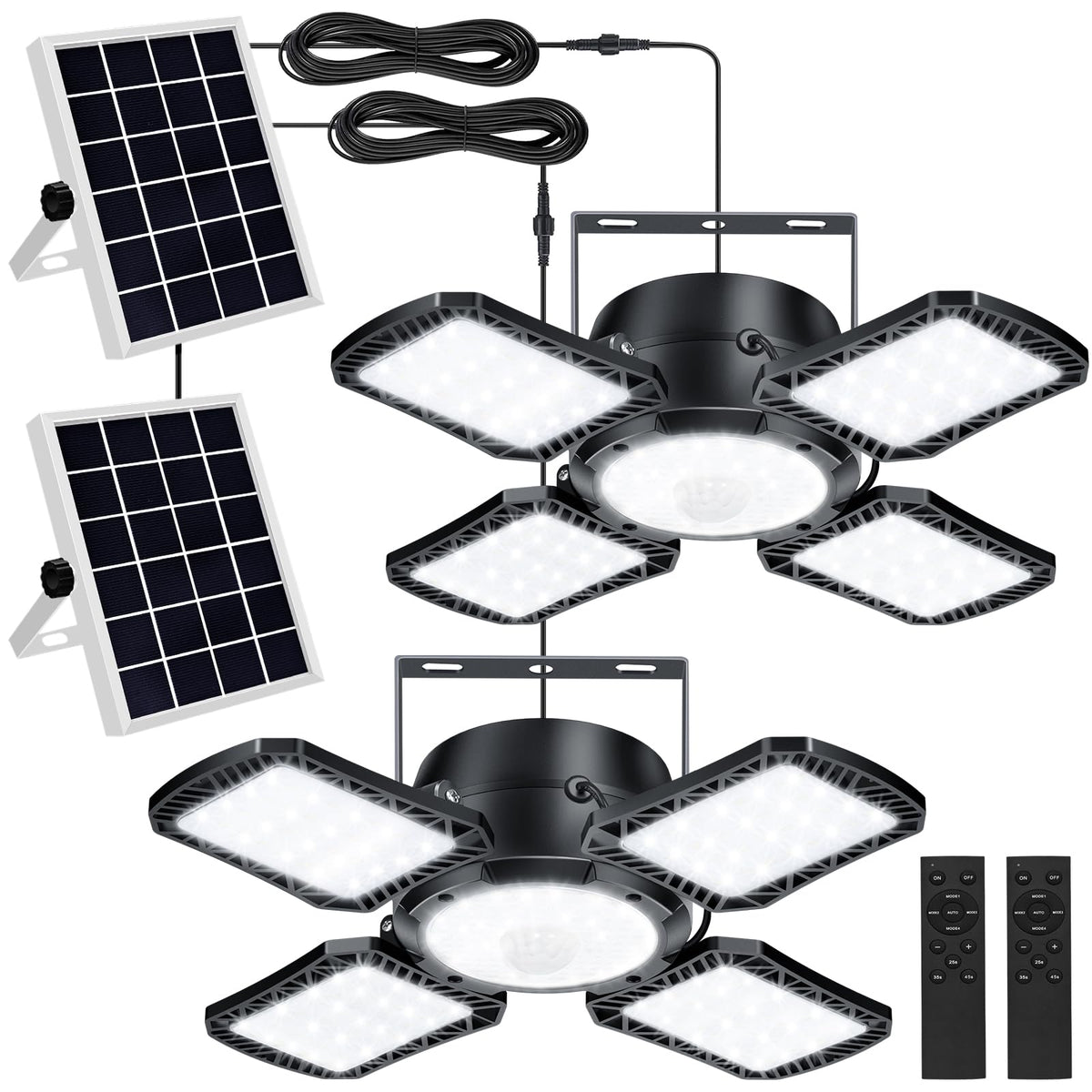 Aqonsie solar shed light remote control for easy outdoor mounting