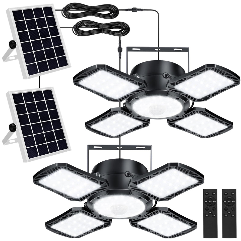 Aqonsie solar shed light remote control for easy outdoor mounting
