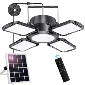 Aqonsie solar shed light with remote control for versatile outdoor night lighting
